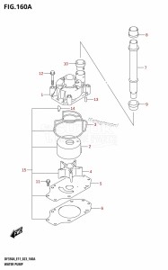 DF350A From 35001F-040001 (E01 E03  -)  2020 drawing WATER PUMP (020,021,022)