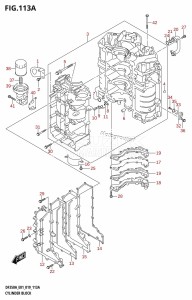 DF325A From 32501F-910001 (E01 E40)  2019 drawing CYLINDER BLOCK