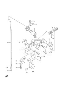 Outboard DF 50A drawing Clutch Shaft