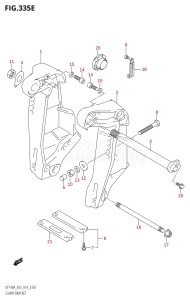 DF140A From 14003F-310001 (E03)  2013 drawing CLAMP BRACKET (DF140AZ:E03)