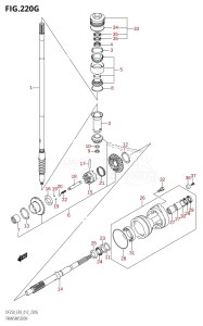 DF250ST From 25004F-210001 (E03)  2012 drawing TRANSMISSION (DF250ST:E03)