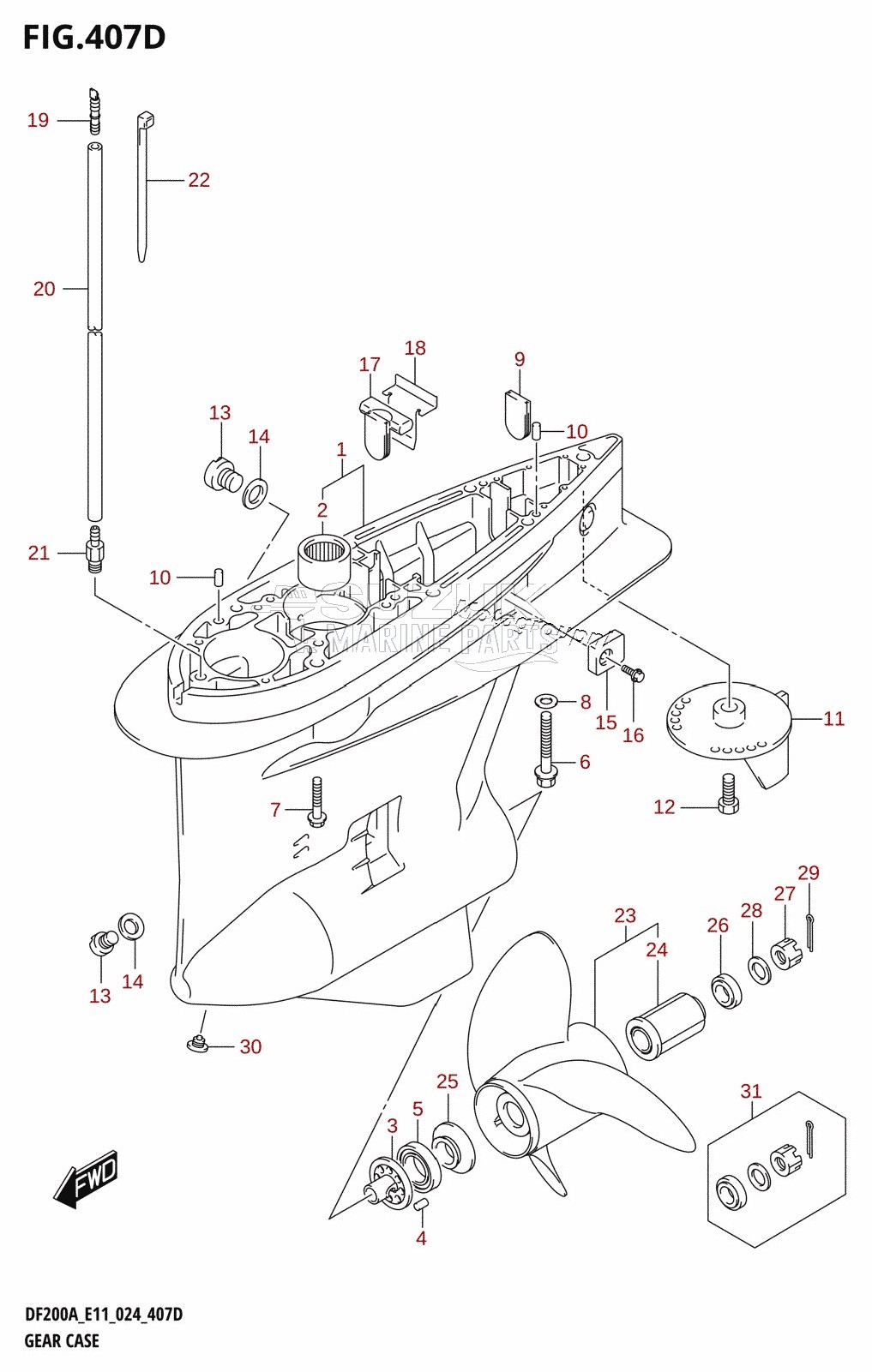 GEAR CASE (DF200AZ)