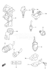 DF 20A drawing Sensor/Switch Tiller Handle w/Power Tilt