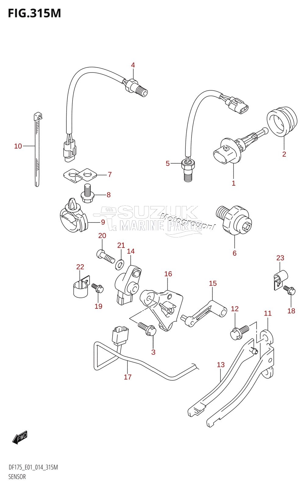 SENSOR (DF175TG:E40)