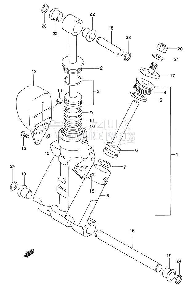 Trim Cylinder (1996 to 2001)