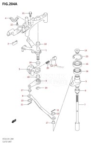 DF250 From 25001F-980001 (E01 E40)  2009 drawing CLUTCH SHAFT