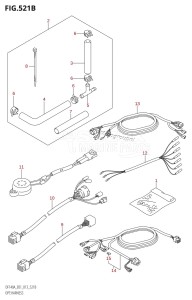 DF140A From 14003F-310001 (E01 E40)  2013 drawing OPT:HARNESS (DF140AT:E40)