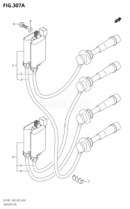 14001F-780001 (2007) 140hp E03-USA (DF140TK7) DF140 drawing IGNITION COIL