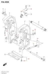 DF250Z From 25003Z-510001 (E01 E40)  2015 drawing CLAMP BRACKET (DF250T:E40:(X-TRANSOM,XX-TRANSOM))