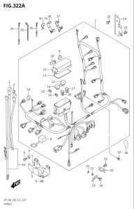 15002Z-240001 (2022) 150hp E40-Costa Rica (DF150WZ) DF150 drawing HARNESS