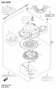 DF15A From 01504F-510001 (P03)  2015 drawing RECOIL STARTER (DF9.9BTH:P03)