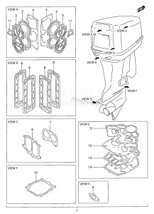 DT100 From 10001-131001 ()  1991 drawing OPT:GASKET SET