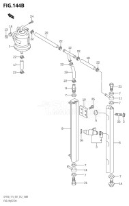 11502F-210001 (2012) 115hp E01 E40-Gen. Export 1 - Costa Rica (DF115T) DF115T drawing FUEL INJECTOR (DF100T:E40)