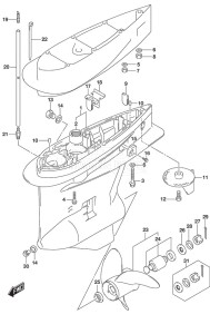 DF 225 drawing Gear Case