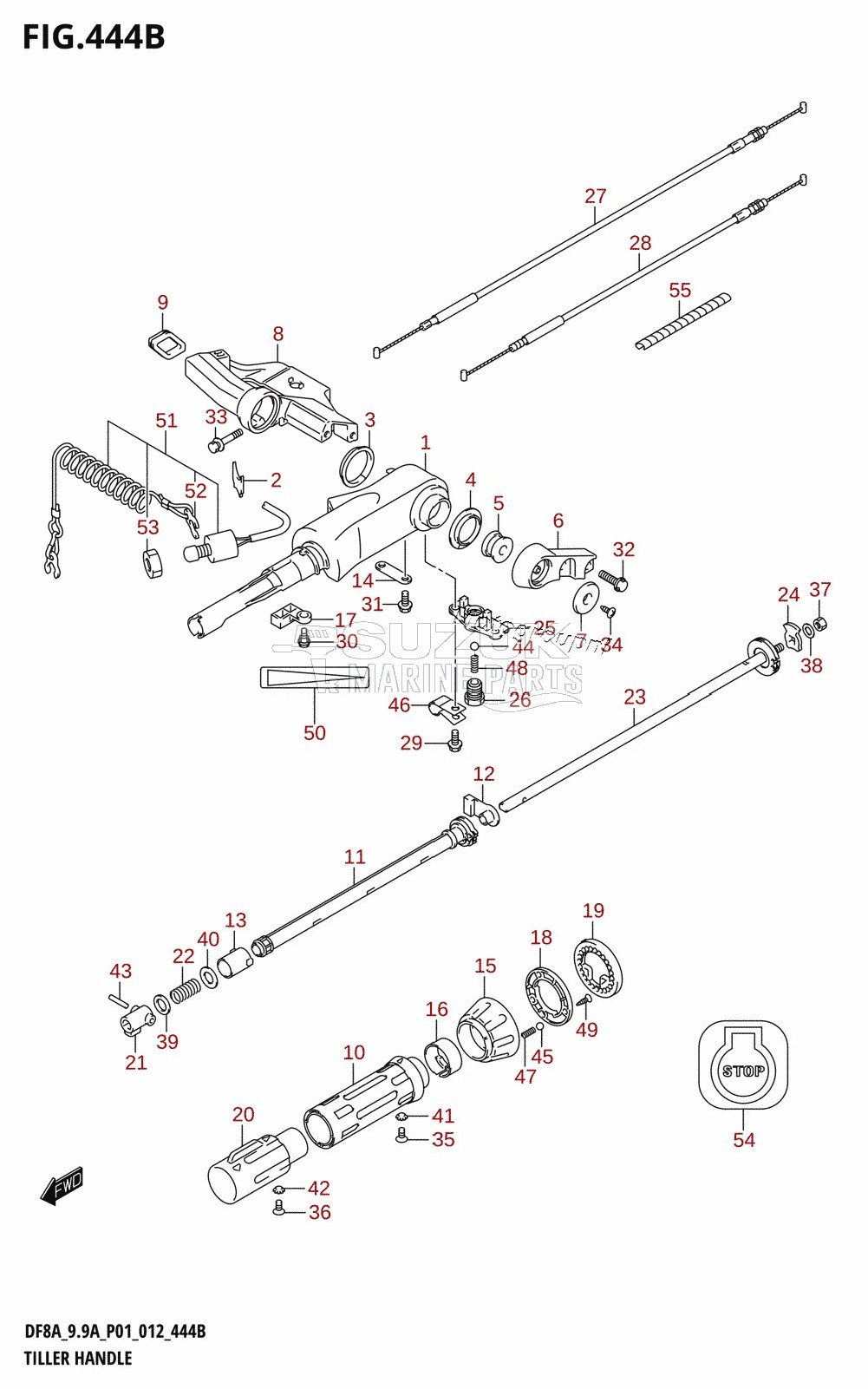 TILLER HANDLE (DF9.9A:P01)