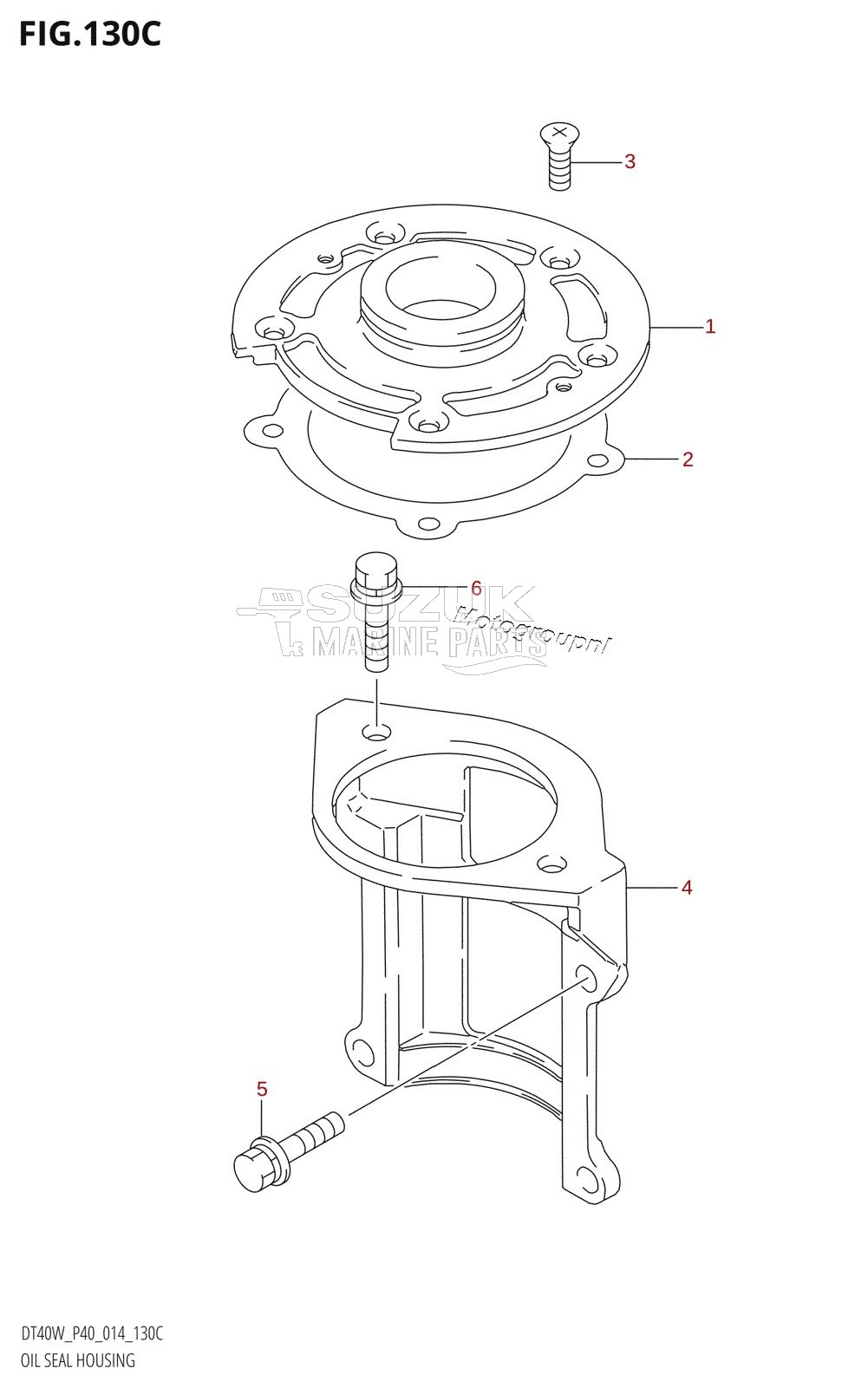 OIL SEAL HOUSING (DT40WR:P40)