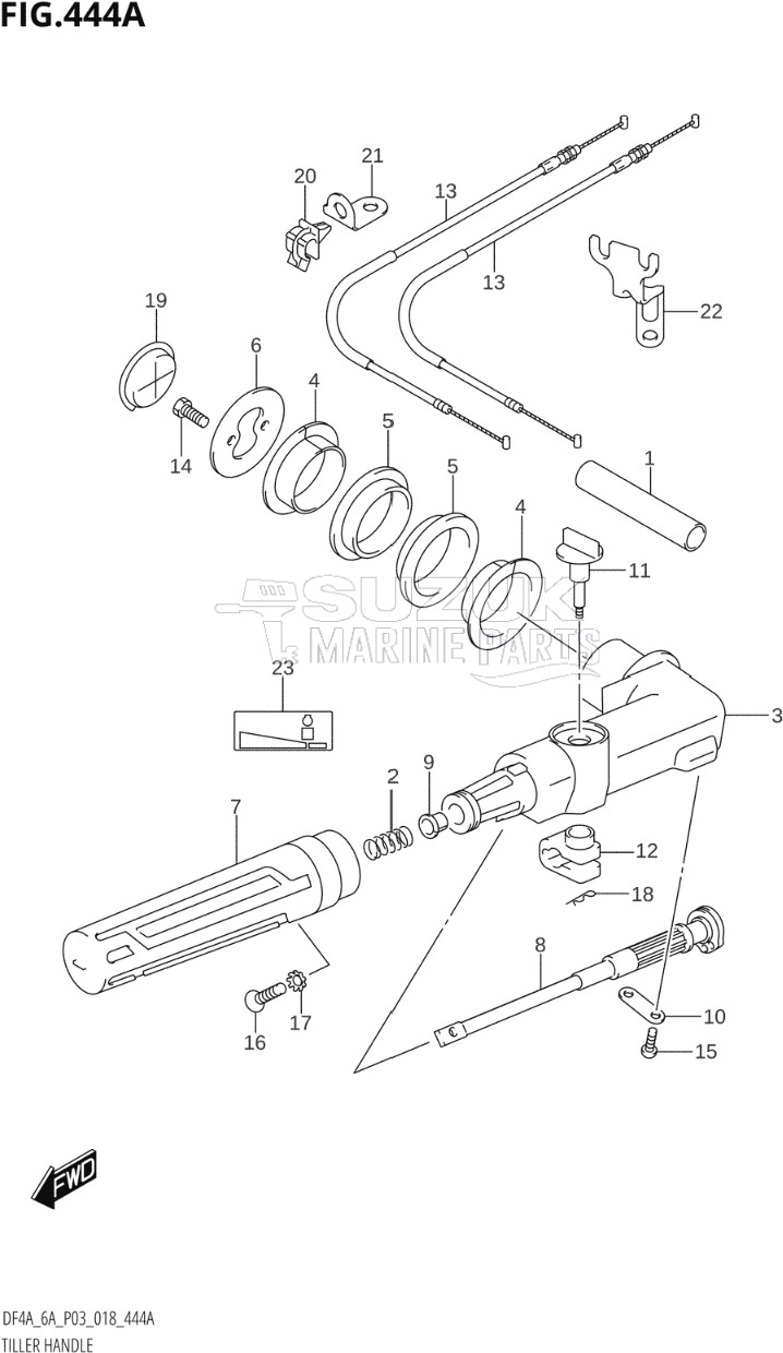 TILLER HANDLE