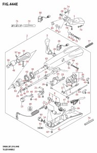 DF50A From 05003F-410001 (E01)  2014 drawing TILLER HANDLE (DF60AQH:E40)