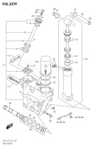 DF200Z From 20002Z-510001 (E01 E40)  2015 drawing TRIM CYLINDER (DF225T:E40:(X-TRANSOM,XX-TRANSOM))