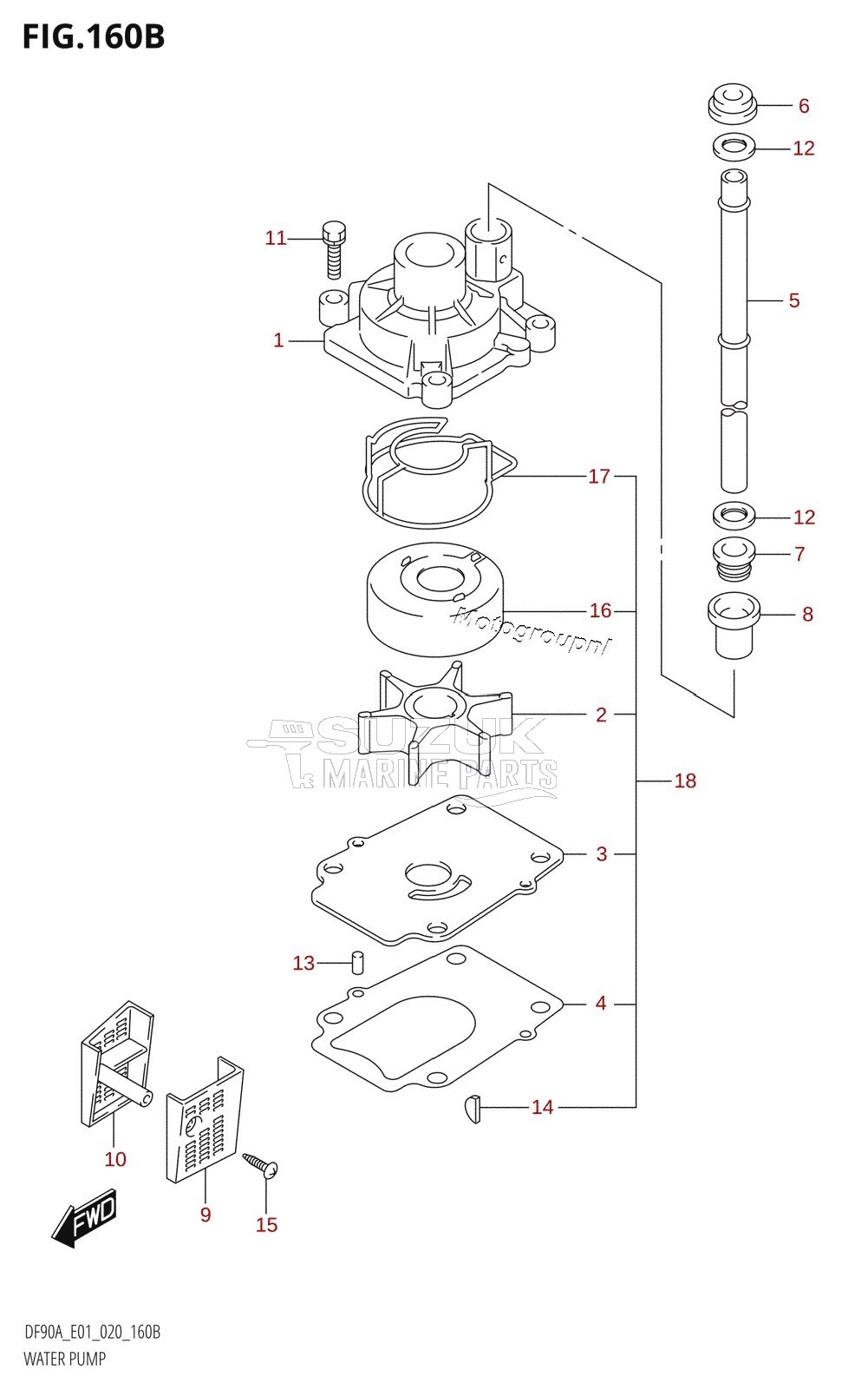 WATER PUMP (DF70ATH:E01)