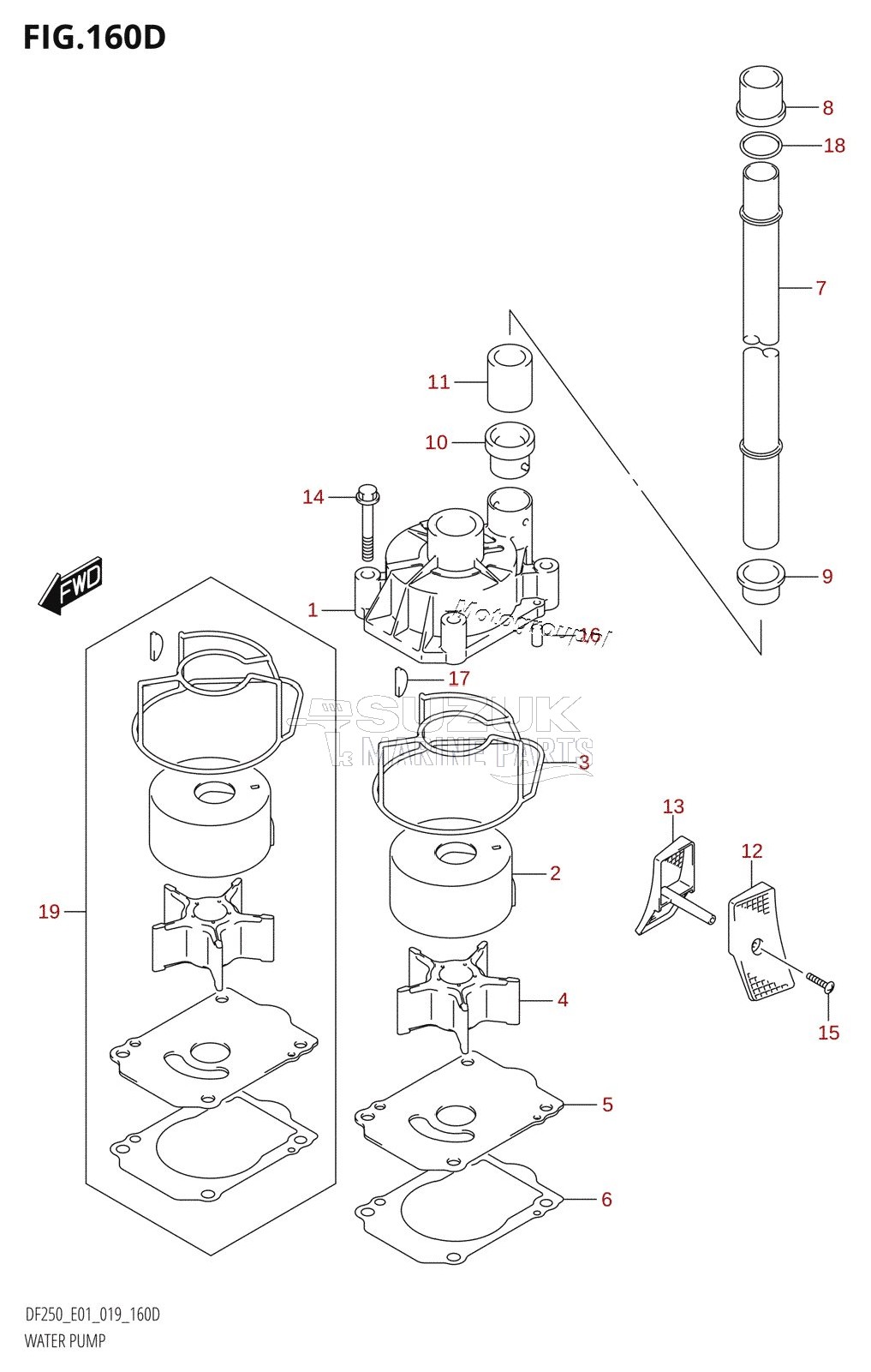 WATER PUMP (DF200Z:E40)