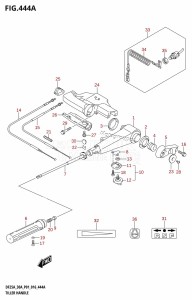 DF25A From 02504F-610001 (P01)  2016 drawing TILLER HANDLE (DF25A:P01)