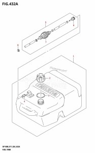 DF115BT From 11506F-440001 (E11 - E40)  2024 drawing FUEL TANK (E40)