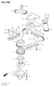 DF200Z From 20002Z-710001 (E03)  2017 drawing TIMING CHAIN (DF250T:E03)