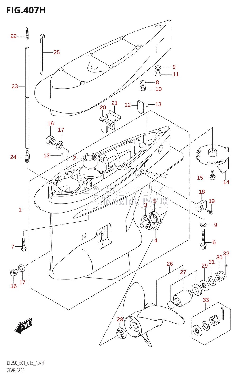 GEAR CASE (DF225Z:E40)