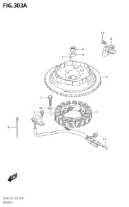 01504F-040001 (2020) 15hp E01-Gen. Export 1 (DF15AR   DF15AT_2) DF15A drawing MAGNETO (W / MANUAL STARTER)