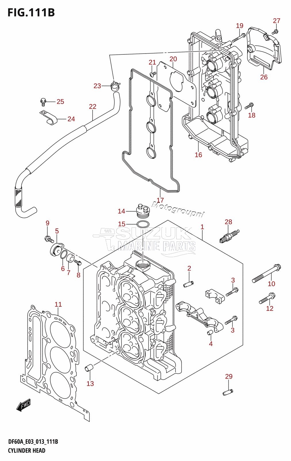 CYLINDER HEAD (DF50A:E03)