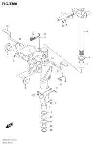 05003F-610001 (2016) 50hp E01-Gen. Export 1 (DF50A  DF50ATH) DF50A drawing SWIVEL BRACKET (DF40A:E01)