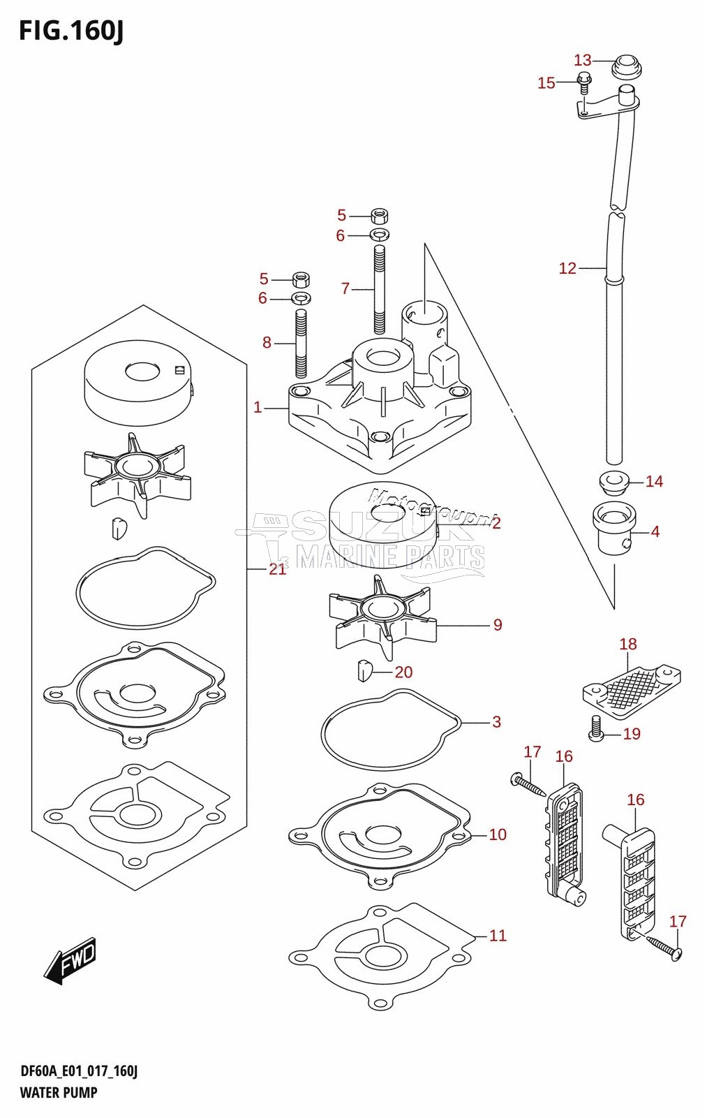 WATER PUMP (DF60AQH:E01)