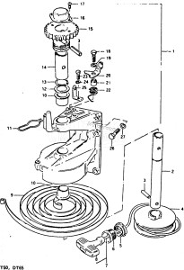 DT50 From 5001-100001 ()  1988 drawing STARTER (DT50MG E03, MG E28)