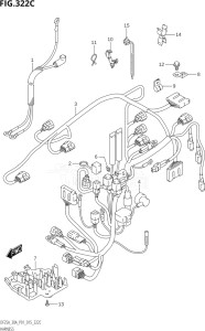 03003F-510001 (2005) 30hp P01 P40-Gen. Export 1 (DF30A  DF30AQ  DF30AR  DF30AT  DF30ATH) DF30A drawing HARNESS (DF25AT:P01)