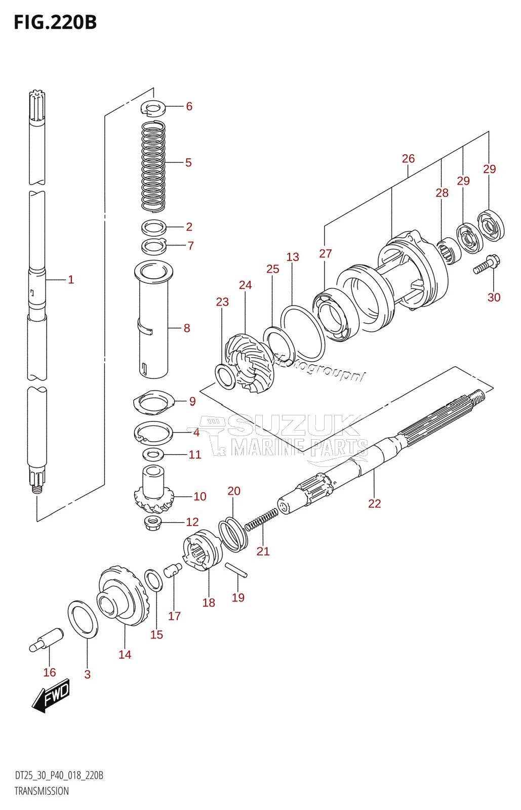 TRANSMISSION (L-TRANSOM)