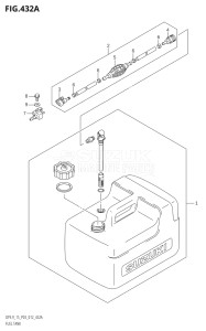 11503F-210001 (2012) 15hp P03-U.S.A (DF15) DF15 drawing FUEL TANK (DF9.9T:P03)