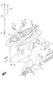 DF 200A drawing Gear Case (C/R)