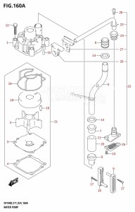 DF140BT From 14005F-440001 (E11 - E40)  2024 drawing WATER PUMP (E01,E03,E11)