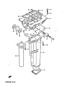 DT65 From 06502-501001-503133 ()  1985 drawing ENGINE HOLDER