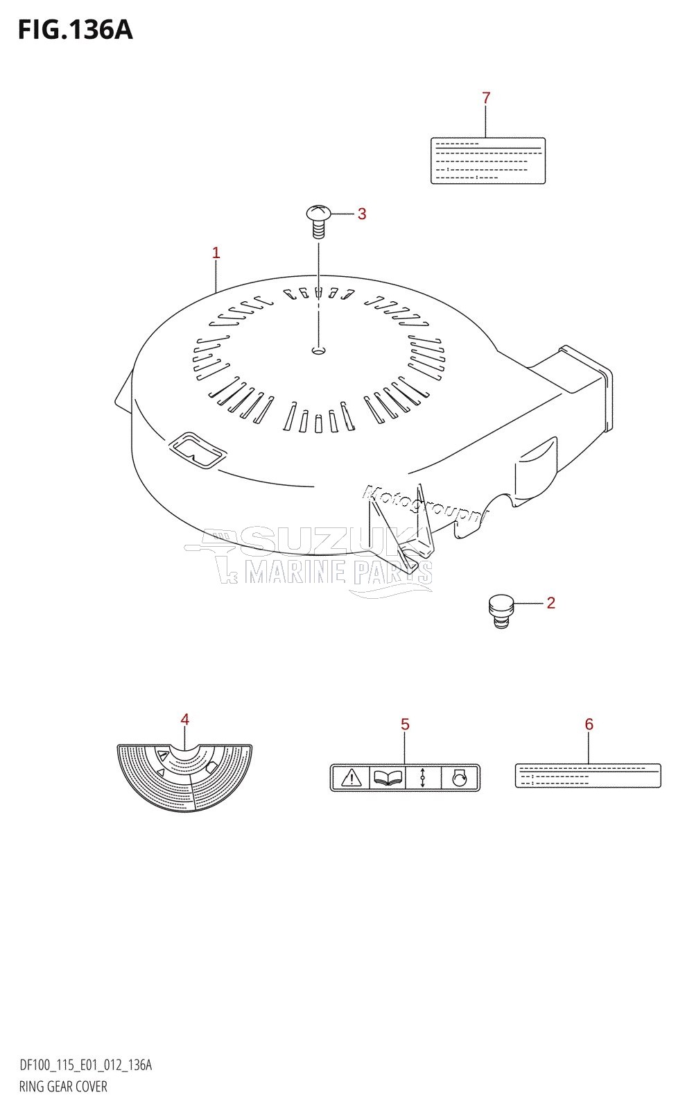 RING GEAR COVER (DF100T:E01)