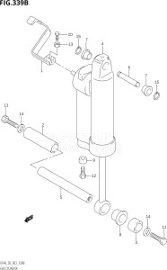 04001F-371001 (2003) 40hp E03-USA (DF40TK3) DF40 drawing GAS CYLINDER ((DF40QH,DF50QH):(K1,K2))