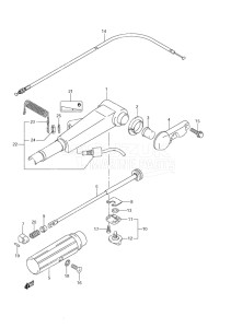 Outboard DF 9.9 drawing Tiller Handle