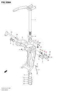 DF250Z From 25003Z-210001 (E03)  2012 drawing SWIVEL BRACKET (DF200T:E03:X-TRANSOM)