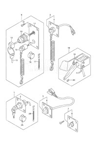 Outboard DF 25 drawing Switch Panel