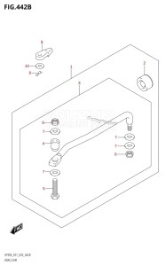 DF100B From 10004F-340001 (E01 E40)  2023 drawing DRAG LINK (DF70ATH,DF90ATH)