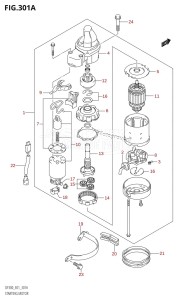 DF300 From 30002F-010001 (E01 E40)  2010 drawing STARTING MOTOR