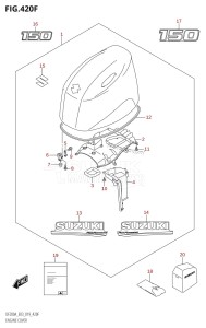 DF175A From 17503F-910001 (E03)  2019 drawing ENGINE COVER (DF150AZ)