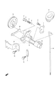 DF 9.9A drawing Clutch Rod Non-Remote Control