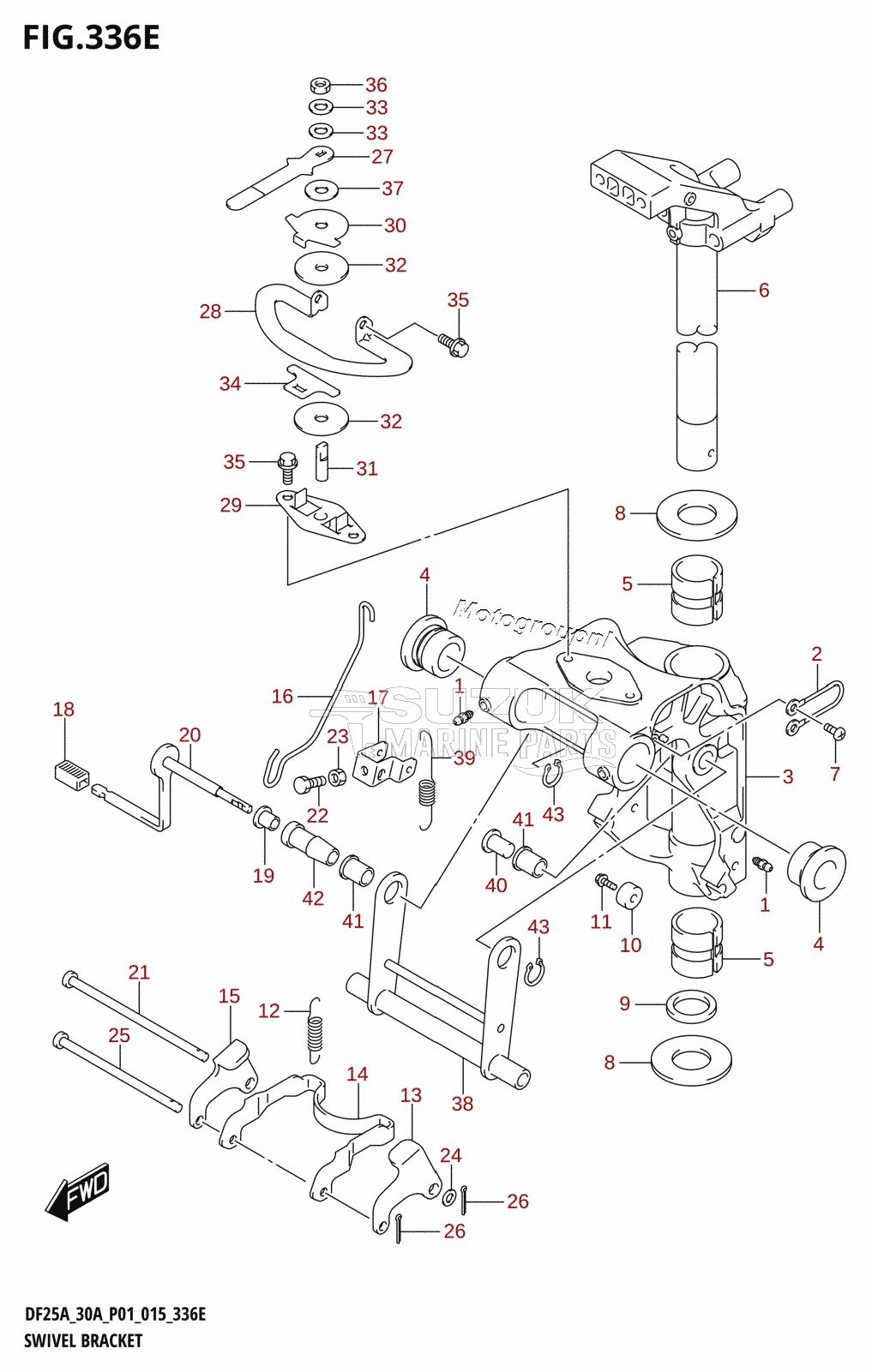 SWIVEL BRACKET (DF30A:P40)